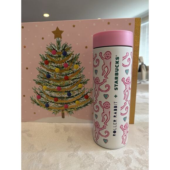 Starbucks x Roller Rabbit Stainless Steel Tumbler 16oz Limited Edition SOLD OUT - Picture 2 of 10